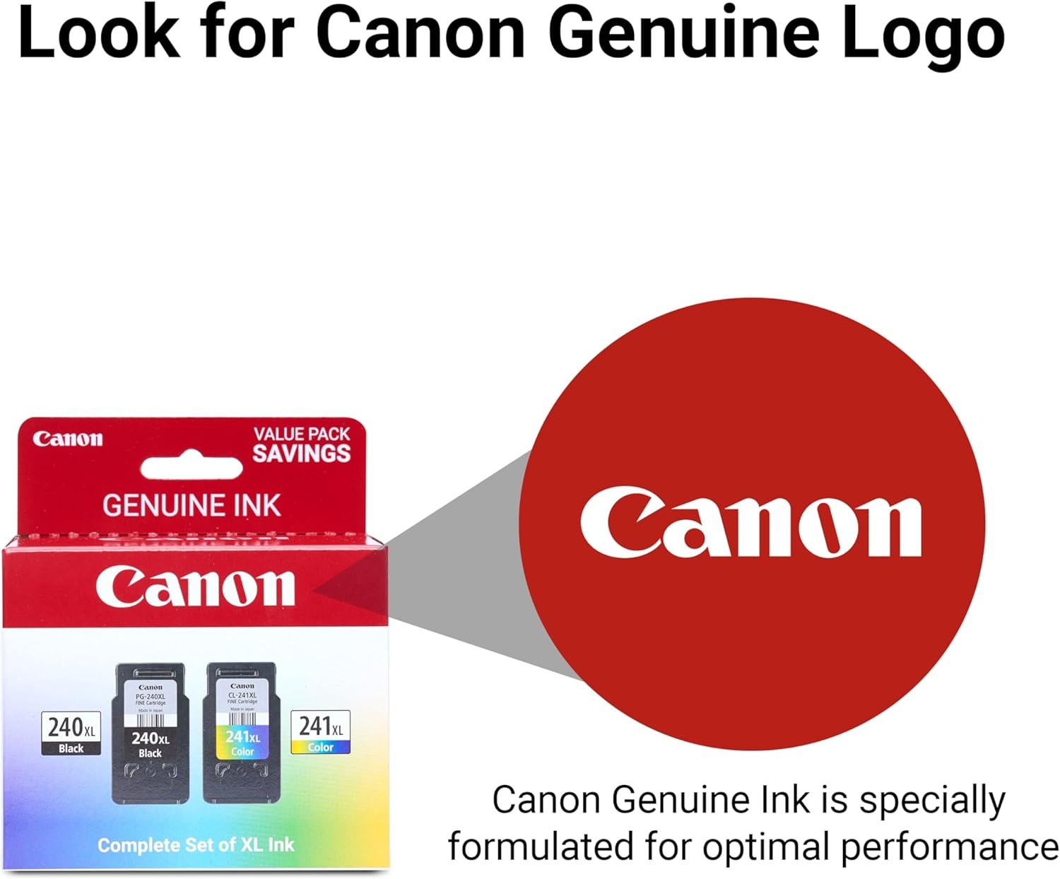 image:imageCanon PG240 XL Genuine Black Ink Cartridge Compatible with MG212031204120 MX512432472372392522532452 MG22203220422035203620 TS5120Extra Large