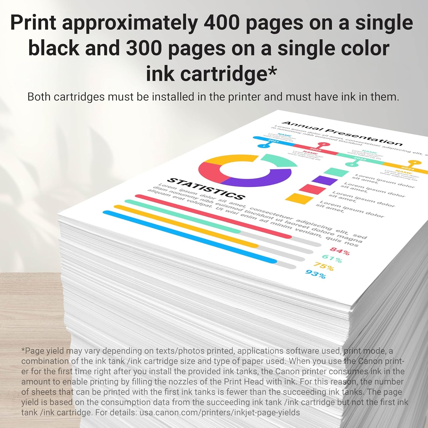 image:imageCanon PG260 XL CLI261 XL Genuine Ink Value Pack 2 Cartridges Compatible with TS5320 TR7020Once Size