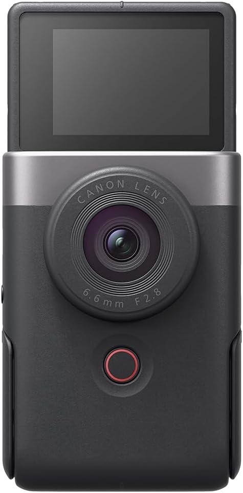 image:imageCanon PowerShot V10 Compact Vlogging Camera 1 CMOS Sensor 4K Video Streaming Builtin WideAngle Zoom Lens FlipLCD amp Stereo Mic Image Stabilization Creator Studio in Your Pocket BlackSilver