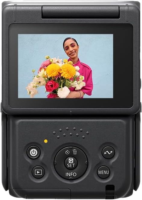 image:imageCanon PowerShot V10 Compact Vlogging Camera 1 CMOS Sensor 4K Video Streaming Builtin WideAngle Zoom Lens FlipLCD amp Stereo Mic Image Stabilization Creator Studio in Your Pocket BlackSilver