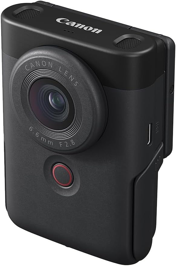 image:imageCanon PowerShot V10 Compact Vlogging Camera 1 CMOS Sensor 4K Video Streaming Builtin WideAngle Zoom Lens FlipLCD amp Stereo Mic Image Stabilization Creator Studio in Your Pocket BlackBlack