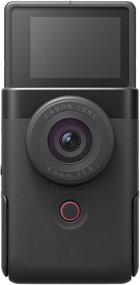 image:imageCanon PowerShot V10 Compact Vlogging Camera 1 CMOS Sensor 4K Video Streaming Builtin WideAngle Zoom Lens FlipLCD amp Stereo Mic Image Stabilization Creator Studio in Your Pocket BlackBlack