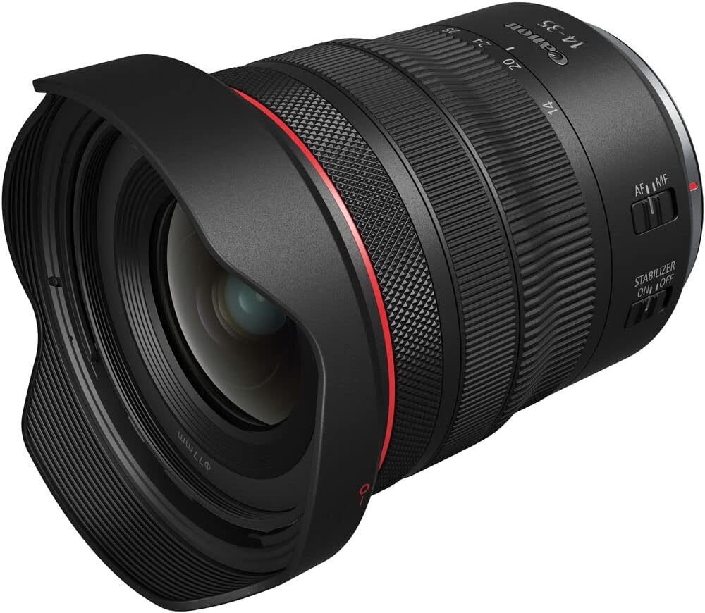 image:imageCanon RF1435mm F4 L is USM Lens WideAngle Zoom Lens Compatible with EOS R Series Mirrorless Cameras BlackLens Only