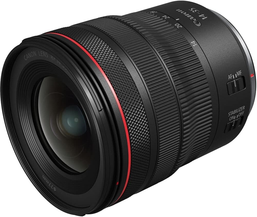 image:imageCanon RF1435mm F4 L is USM Lens WideAngle Zoom Lens Compatible with EOS R Series Mirrorless Cameras BlackLens Only