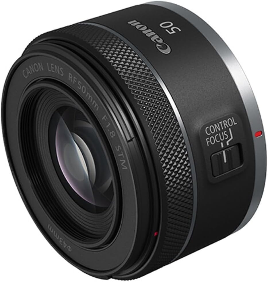 image:imageCanon RF50mm F18 STM Lens Mirrorless Lens Fixed Focal Length Compatible with EOS R Series Mirrorless Cameras Compact Lightweight Design Portraits Landscapes Photography BlackLens Basic Kit