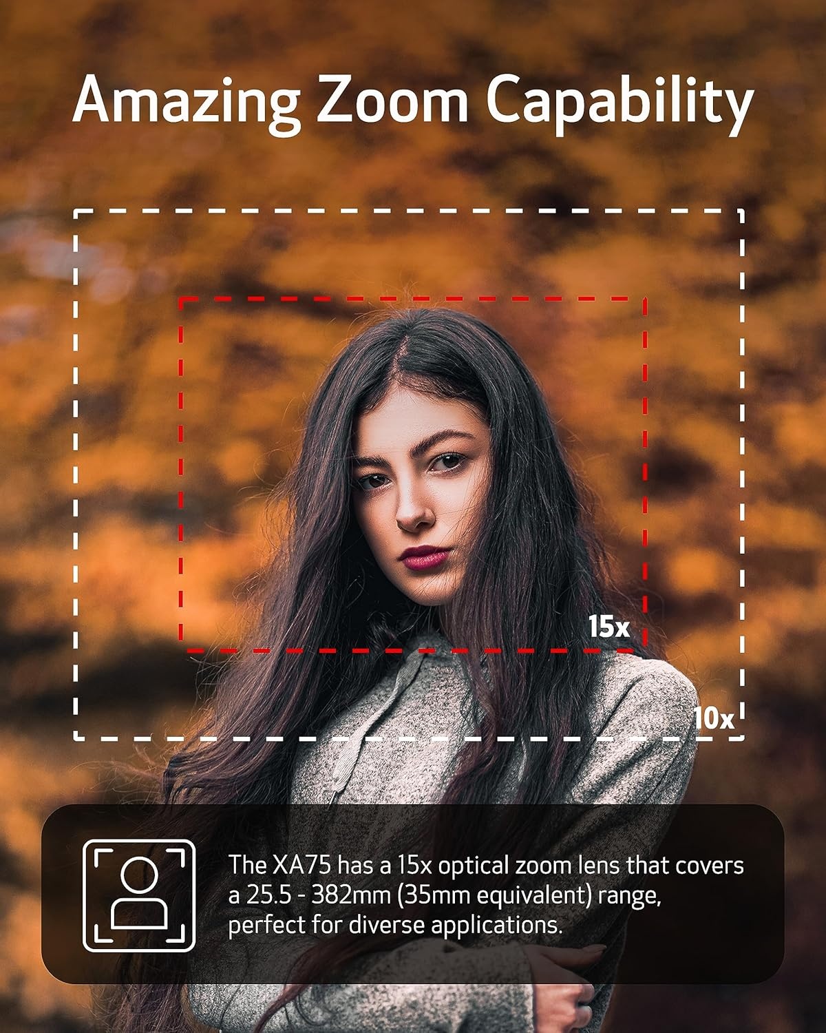 image:imageCanon XA75 Professional Camcorder 4K UHD Video to Shoot Record Stream 15x Optical Zoom Lens 3G SDI amp XLR Terminal BlackCamera Only