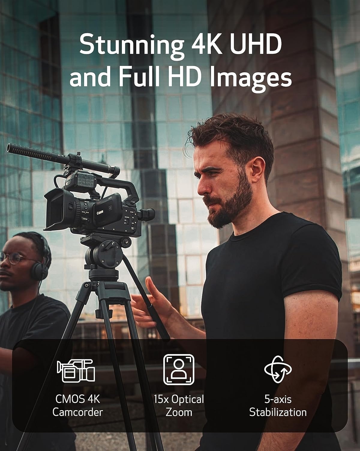 image:imageCanon XA75 Professional Camcorder 4K UHD Video to Shoot Record Stream 15x Optical Zoom Lens 3G SDI amp XLR Terminal BlackCamera Only