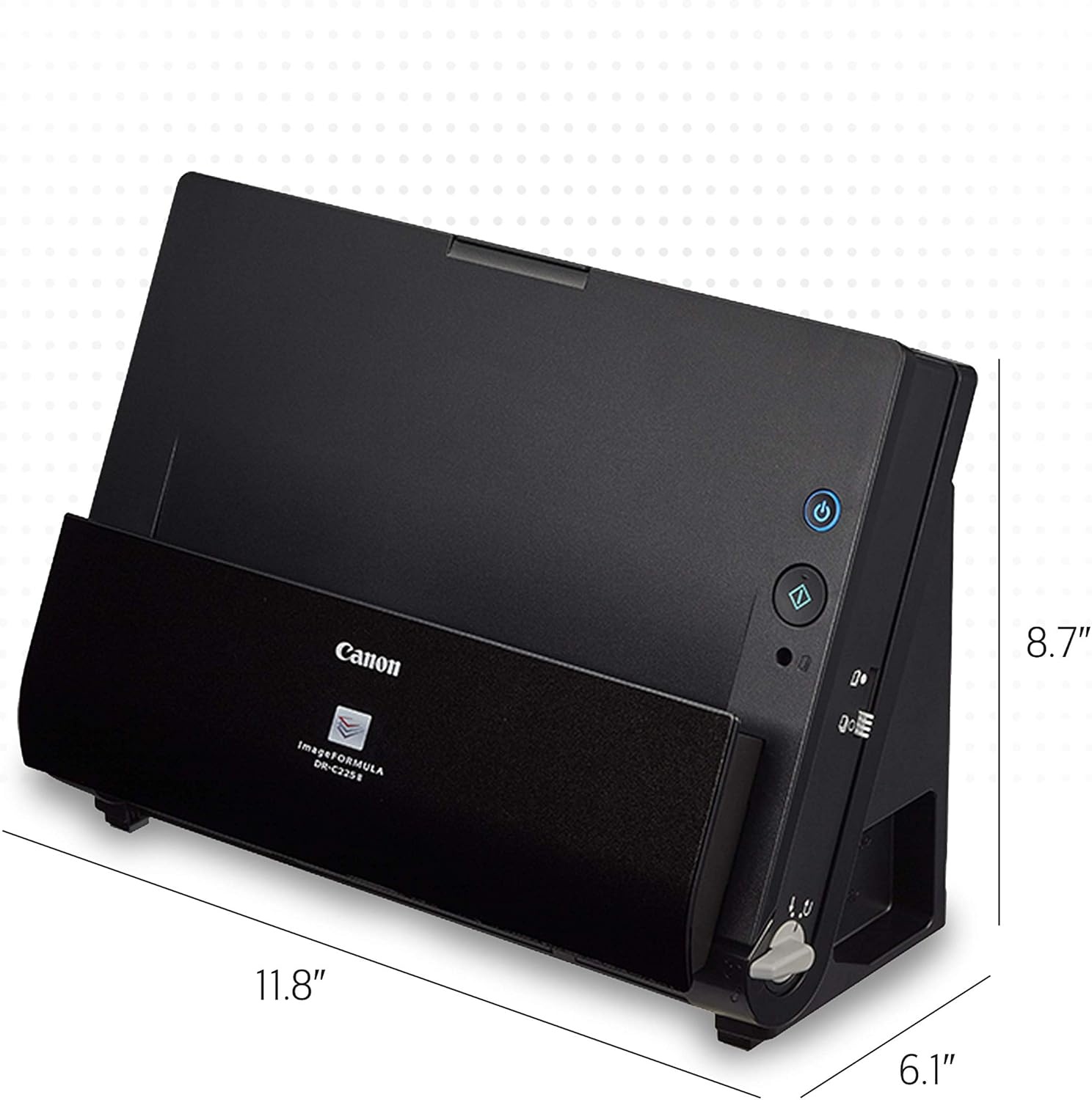 image:imageCanon imageFORMULA DRC225 II Office Document Scanner Black 3258C002
