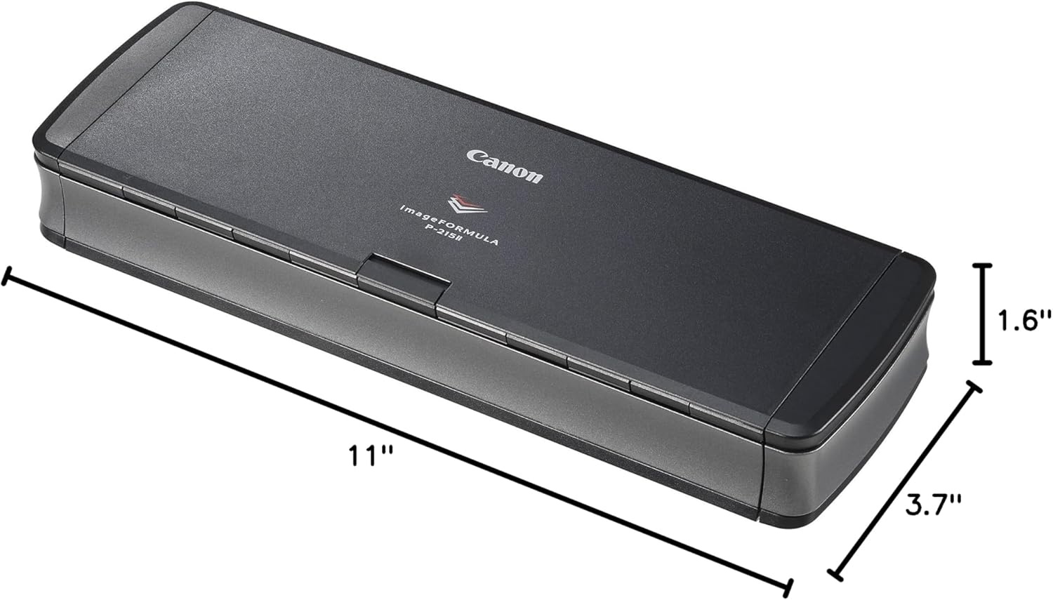 image:imageCanon imageFORMULA P215II Mobile Document Scanner Black 16 x 11 x 37Sheetfed