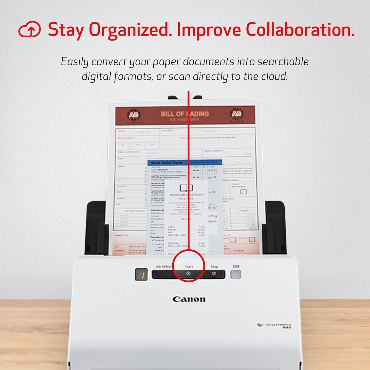 image:imageCanon imageFORMULA R40II Office Document ScannerR40 Document Scanner