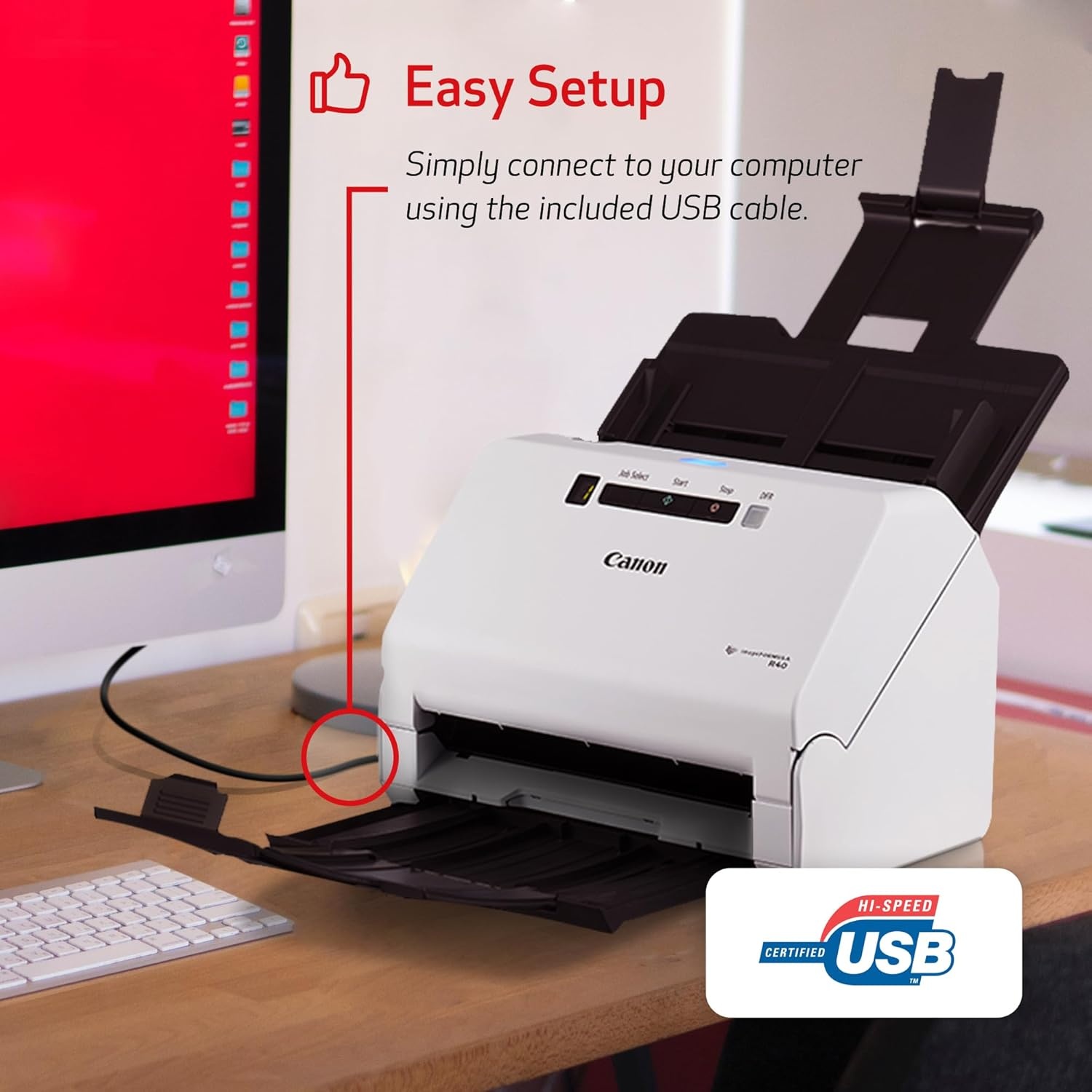 image:imageCanon imageFORMULA R40II Office Document ScannerR40 Document Scanner