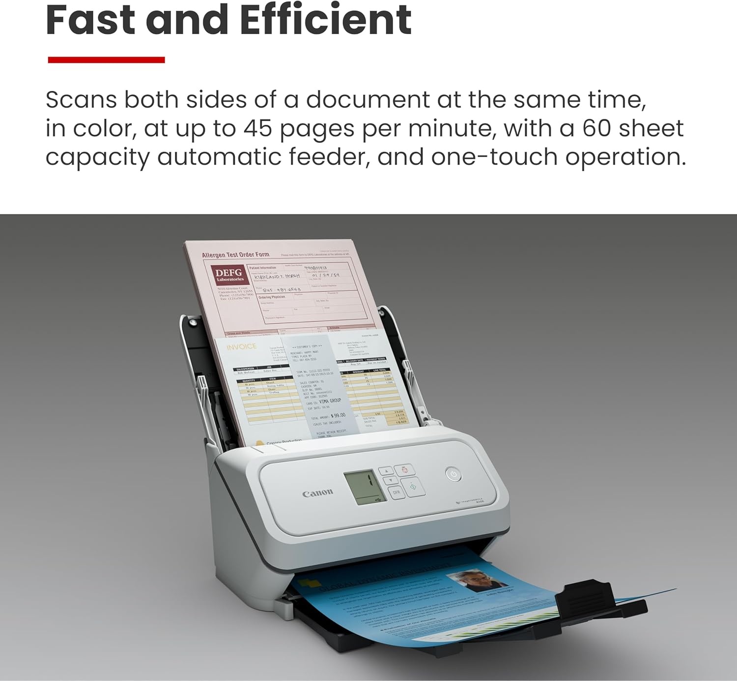 image:imageCanon imageFORMULA R40II Office Document ScannerR40II Document ScannerNew