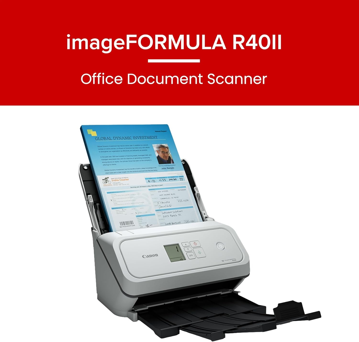 image:imageCanon imageFORMULA R40II Office Document ScannerR40II Document ScannerNew