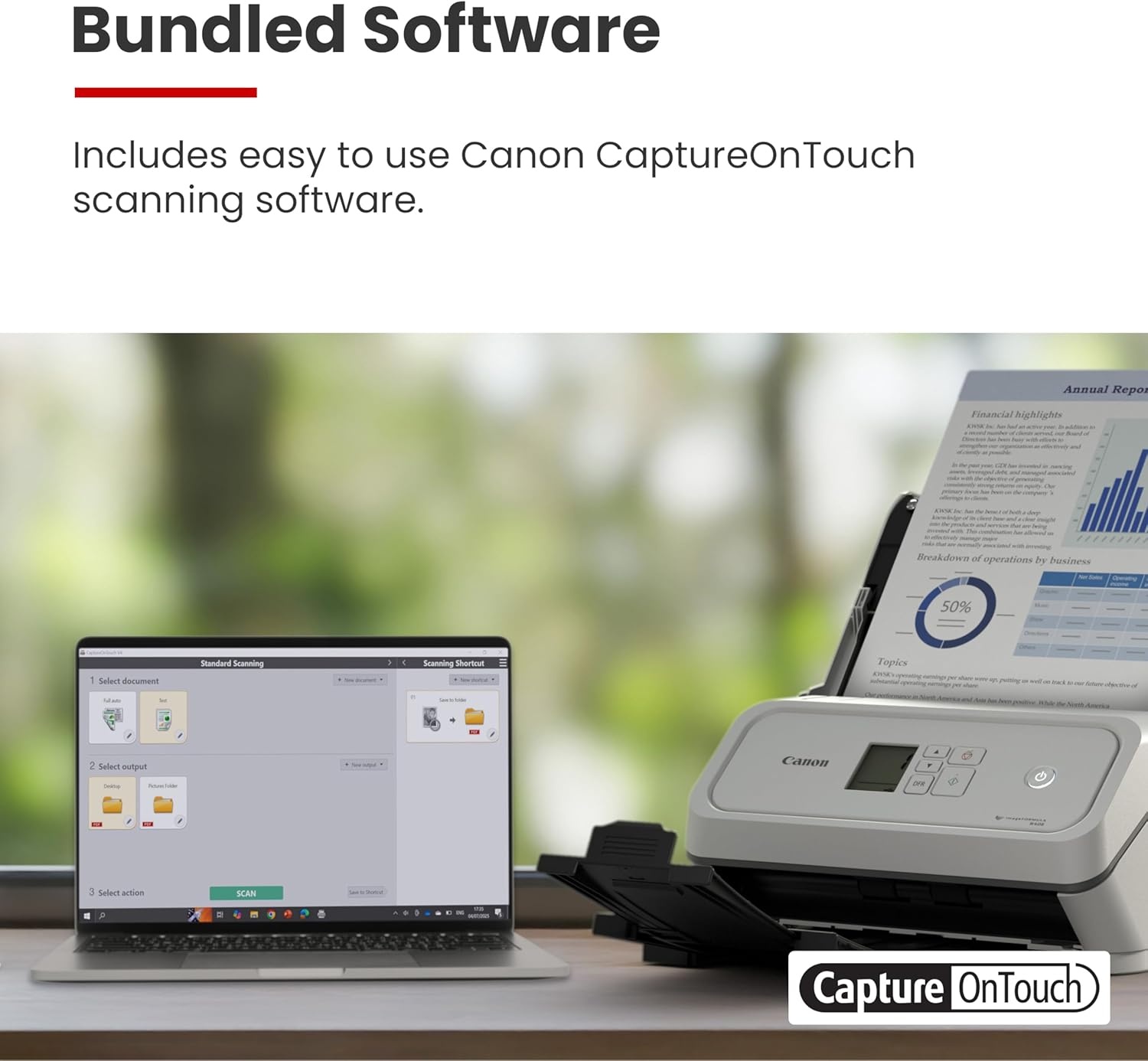 image:imageCanon imageFORMULA R40II Office Document ScannerR40II Document ScannerNew