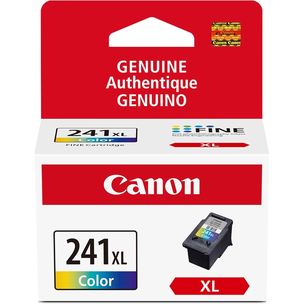 image:imageCanon CL241 XL Genuine Color Ink Cartridge Compatible with MG212031204120 MX512432472372392522532452 MG22203220422035203620 TS51201 Size