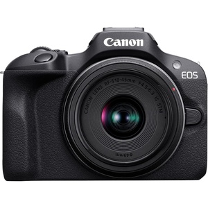 image:imageCanon EOS R100 Mirrorless Camera RFS1845mm F4563 is STM Lens Kit 241 Megapixel CMOS APSC Sensor 4K Video WiFi amp Bluetooth Beginner Photographers and Creators Digital Camera BlackEOS R100 wRFS1845mm  RFS55210mm