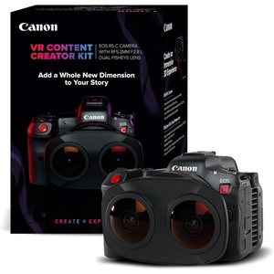 image:imageCanon EOS R5 C RF24105mm F4 L is USM Lens Kit 8K60P FF Sensor Pro CinemaPhoto Camera RF Mount Internal RAW 8K HDMI RAW Out 4K2K Oversampling Compact Lightweight Design Dual Pixel CMOS AFR5 C VR Content Creator Kit RF52mm F28 L Dual Fisheye Lens