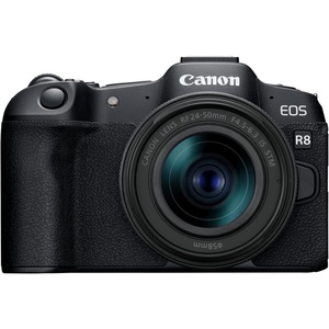 image:imageCanon EOS R8 Mirrorless Camera with RF 2450mm f4563 is STM Lens BlackEOS R8 wRF2450mm