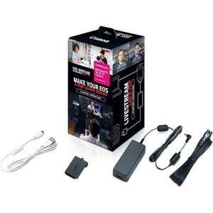 image:imageCanon EOS Webcam Accessories Starter Kit for Select EOS Rebel Cameras Compatible with Laptop amp PC HighResolution Streaming Video Conferencing amp Content Creation Compact Power Adapter CAPS700