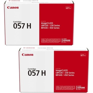 image:imageCanon Genuine 057 Black Toner Cartridge High Capacity Compatible with LBP220 Series LBP230 Series MF440 Series MF450 Series2 Pack