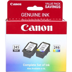 image:imageCanon PG245  CL246 Genuine Ink Value Pack 2 Cartridges Compatible with iP2820 MG242029242920302025222525 MX492 TS3120302302a202202a45203320One Size