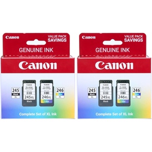 image:imageCanon PG245 XL  CL246 XL Genuine Ink Value Pack 2 Cartridges Compatible with iP2820 MG242029242920302025222525 MX492 TS3120302302a202202a45203320Extra Large Pack of 2