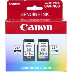 image:imageCanon PG245 XL  CL246 XL Genuine Ink Value Pack 2 Cartridges Compatible with iP2820 MG242029242920302025222525 MX492 TS3120302302a202202a45203320Extra Large