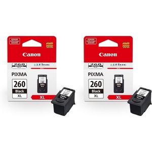 image:imageCanon PG260 XL Genuine Black Ink Cartridge Compatible with TS532064206420aTR70207020aExtra Large Pack of 2