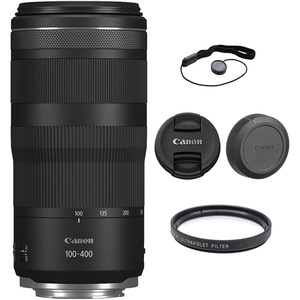 image:imageCanon RF100400mm F568 is USM Telephoto Lens BlackLens  Basic Kit